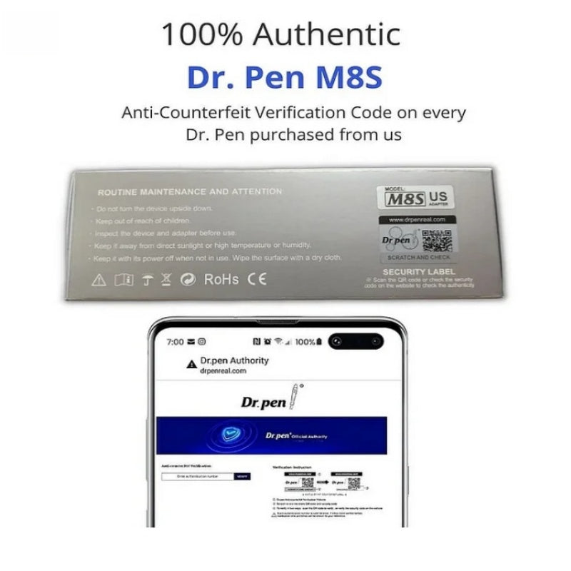 Dr. Pen M8S Microneedling Pen with 12 Cartridges