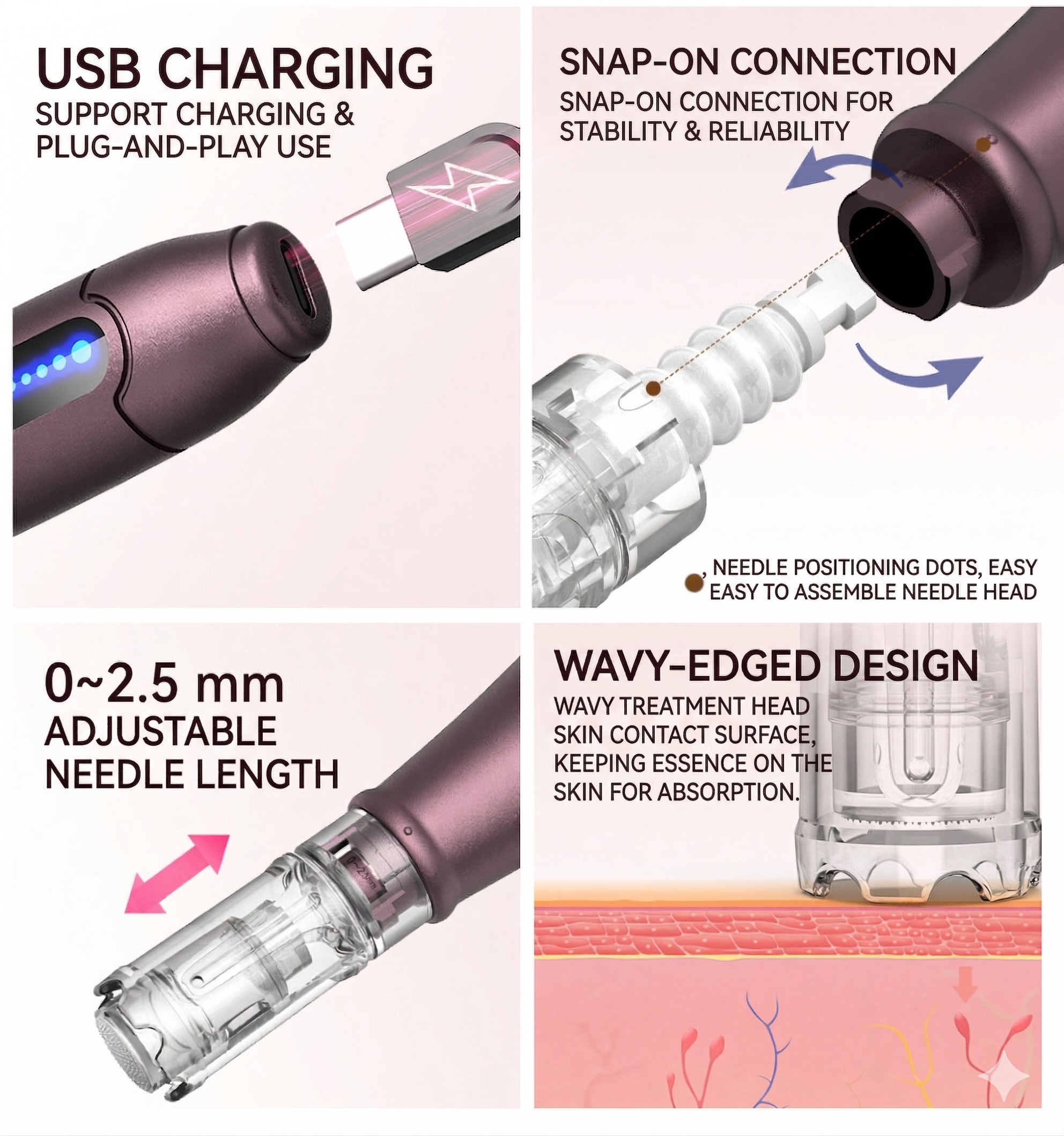 Dr. Pen A10 Cartridges for Microneedling Pen A10 Model