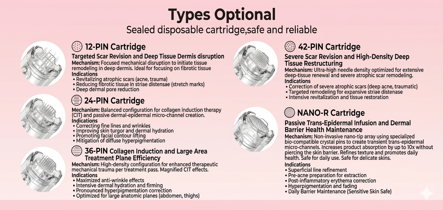 Dr. Pen A10 Cartridges for Microneedling Pen A10 Model