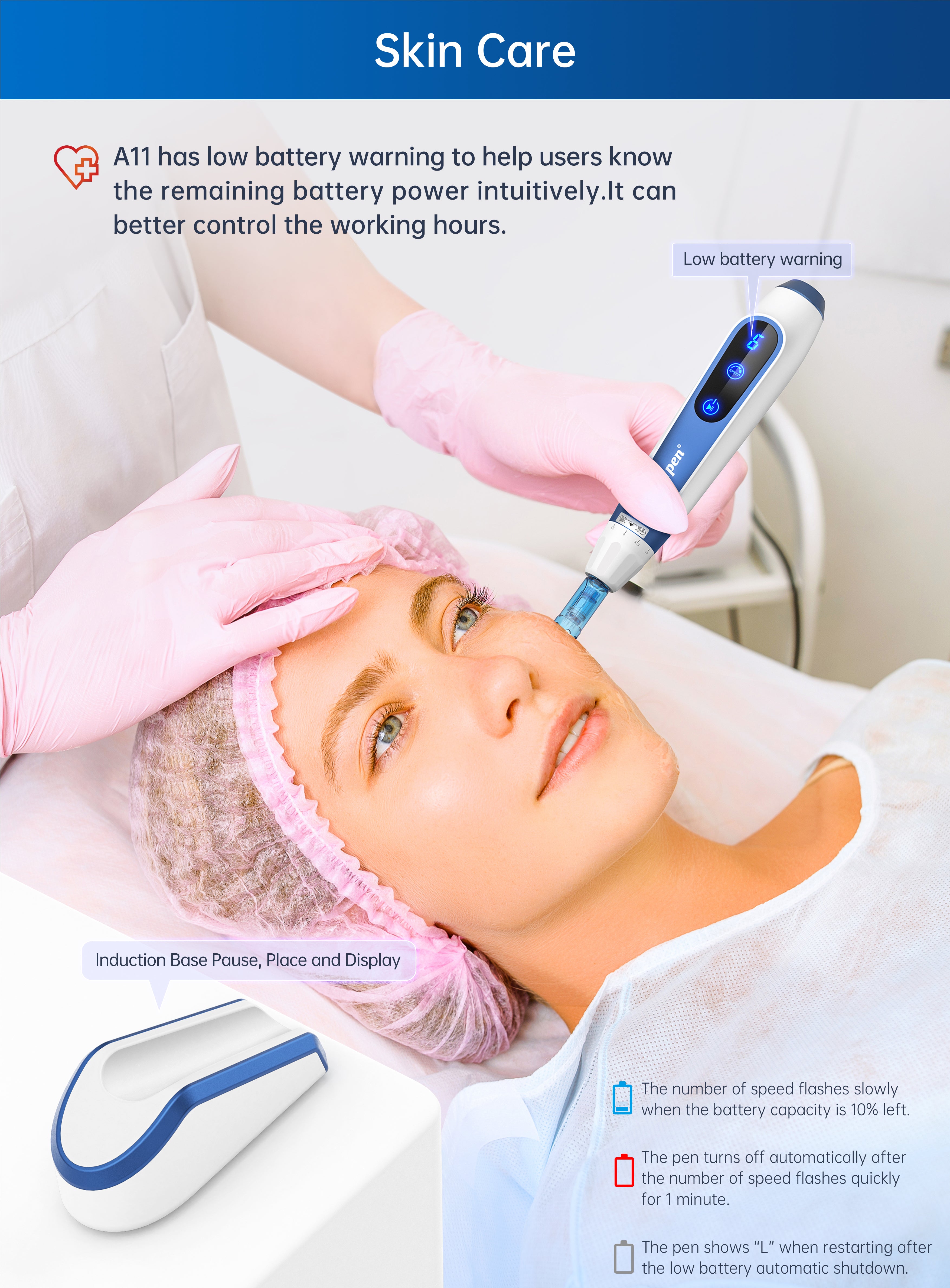 Dr. Pen A11 Ultima Pro Microneedling Pen with 12 Cartridges